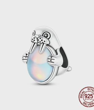 925 Sterling Zilveren Bedel Set: Dolfijn, Zeepaardje & Octopus - Blauw - DIY Armband Sieraden