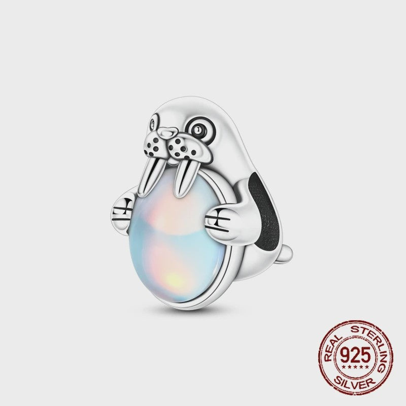 925 Sterling Zilveren Bedel Set: Dolfijn, Zeepaardje & Octopus - Blauw - DIY Armband Sieraden