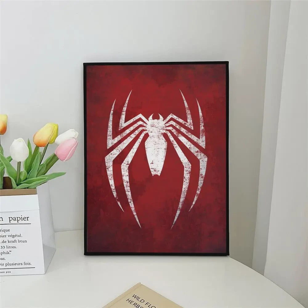 Frameloze Spiderman Poster - Marvel Kunst Print voor Woonkamer, Slaapkamer, Bar