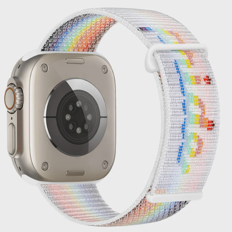 Nylon Sportband voor Apple Watch (38-49mm) - Ademend & Verstelbaar met Klittenband