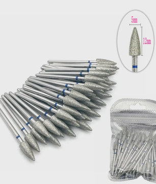 50 Stuks Diamant Freesjes Set - 2.35mm Schacht voor Nagel- en Tandheelkundig Gebruik