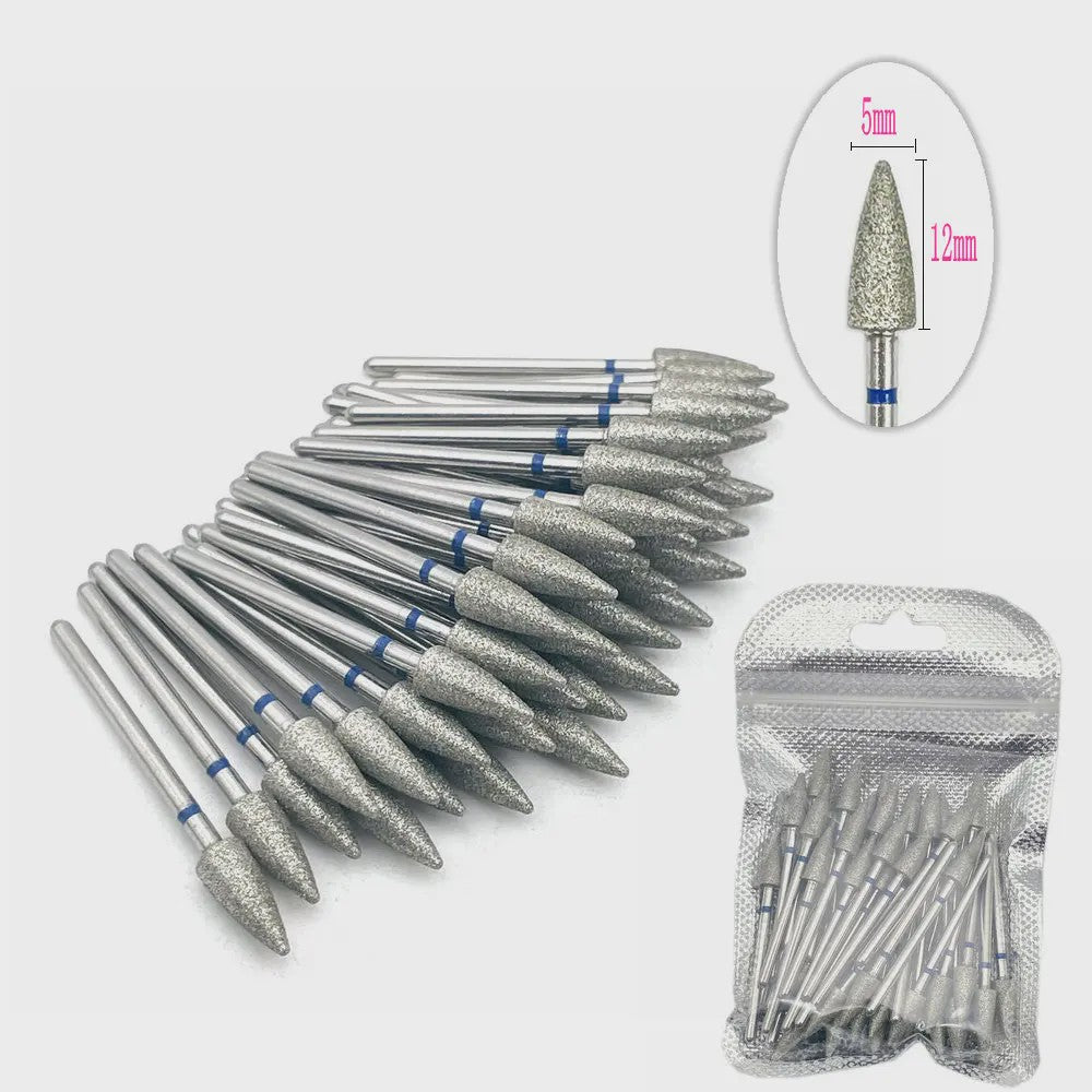 50 Stuks Diamant Freesjes Set - 2.35mm Schacht voor Nagel- en Tandheelkundig Gebruik