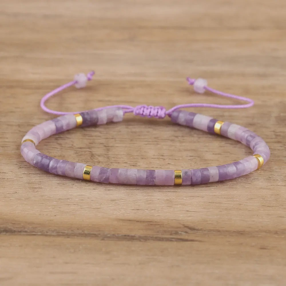 Natuurlijke Blauwe Emperor Steen Kralen Armband - Verstelbaar & Uniek