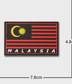 3D PVC Vlag Patches - Rubberen Militaire Emblemen met Klittenband