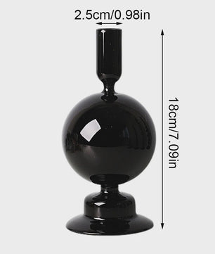 Set van 10 Luxe Glazen Kandelaars - Sfeervolle Decoratie voor Woonkamer, Bruiloft & Feest