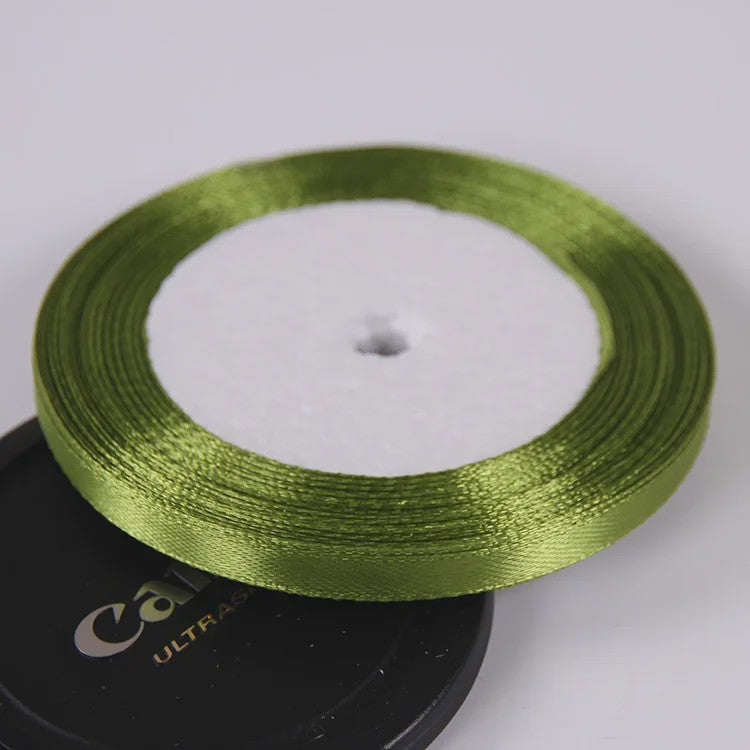 22 Meters/Roll 6mm Silk Satin Ribbons Christmas Halloween Birthday Party Gift Wrapping Ribbons DIY Handmade Crafts Material