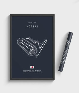 F1 Circuit Poster: Monaco Imola Track Art - Stijlvolle Motorsport Wall Art