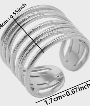 Unieke Dames Ringen van RVS - Vintage Stijl, Waterdicht & Textuur