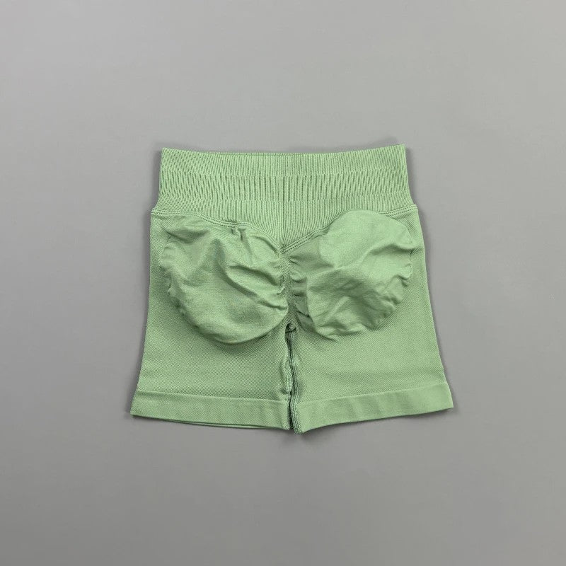 HISTELLO Seamless Biker Shorts Dames - Low Waist Scrunch Butt voor Fitness & Yoga