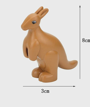 Grote Bouwstenen Dierenpark & Boerderij Figuren - Compatibel met Duplo