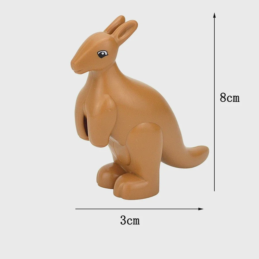 Grote Bouwstenen Dierenpark & Boerderij Figuren - Compatibel met Duplo