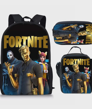 Fortnite Schooltas Set: Rugzak, Pennenhouder & Lunchtas voor Kinderen