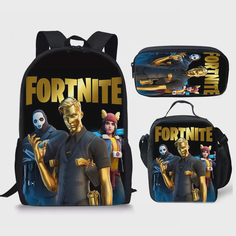 Fortnite Schooltas Set: Rugzak, Pennenhouder & Lunchtas voor Kinderen