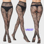Dames Visnet Panty's met Jacquard Weefsel - Gothic Kant & Spider Net Stijl