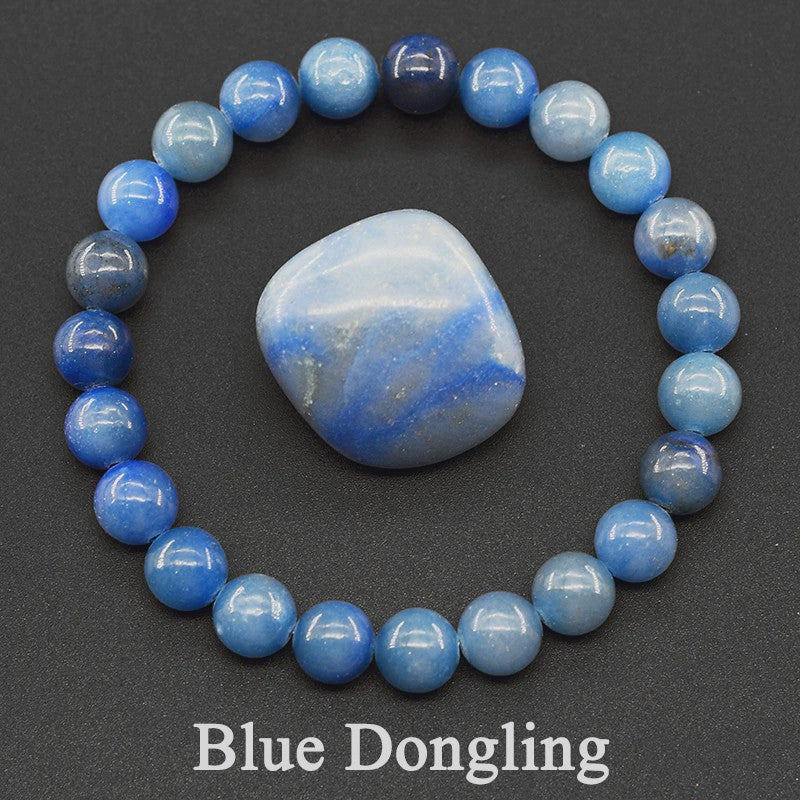 Natuurlijke Edelsteen Armband - Reiki, Blauwe Apatite, Lapis Lazuli, Amethist & Tijgeroog
