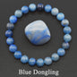 Natuurlijke Edelsteen Armband - Reiki, Blauwe Apatite, Lapis Lazuli, Amethist & Tijgeroog