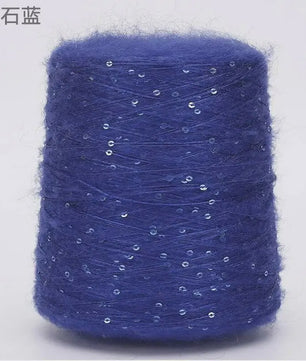 Zacht Pluche Mohair Garen met Pailletten - Kleurrijk Brei-, Haak- en Naaigaren (520g)