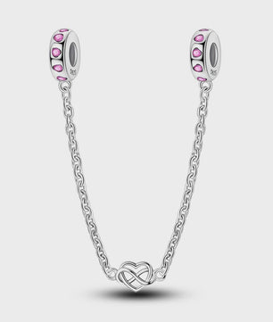 925 Sterling Zilveren Veiligheidsketting Bedel voor Armbanden - Maan, Ster, Vlinder, Hart