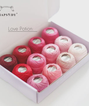 Rhapsody Pearl Cotton Garen Set - Maat 8 - 12 Bollen voor Haken, Borduren & Knutselen