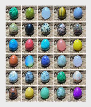 Natuurstenen Ei - Kleine Gepolijste Steen voor Meditatie, Stressverlichting & Decoratie