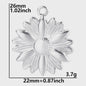 Set van 5 Zilverkleurige Stainless Steel Bedels: Ster, Maan, Zon, Vlinder, Roos & Ojo Turco