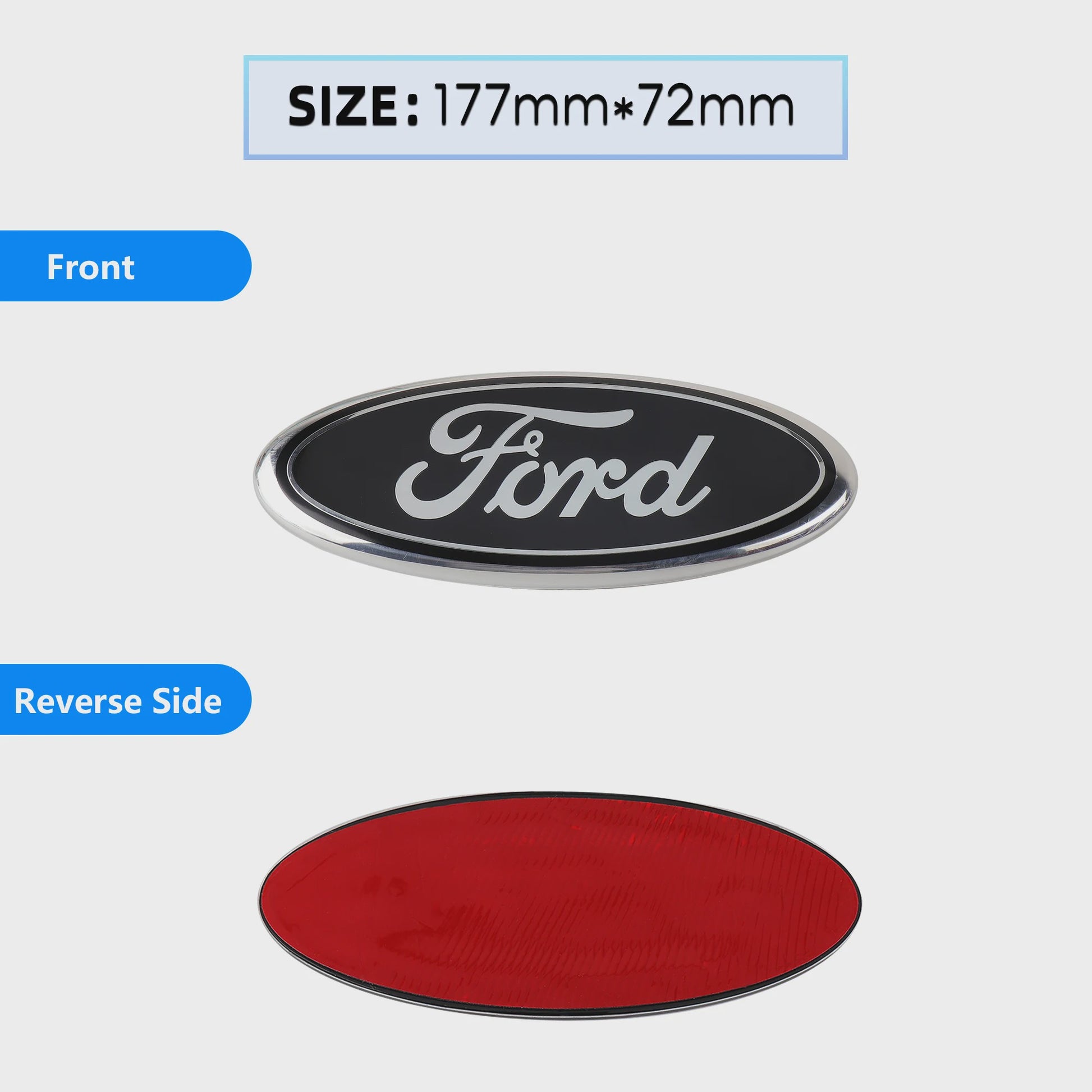 Ford Embleem Stickers - Set van 8 Stuks - Hood, Bonnet & Trunk - Universeel