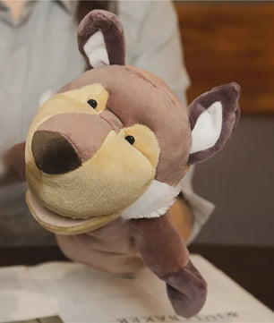 Zachte Pluche Handpoppen: Educatief Speelgoed & Knuffels voor Kinderen - Leeuw, Olifant, Konijn, Aap & Meer!