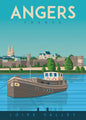 Nordic Canvas Poster: Kleurrijke Reisposters van Europese Steden - Parijs, Nice, Monaco