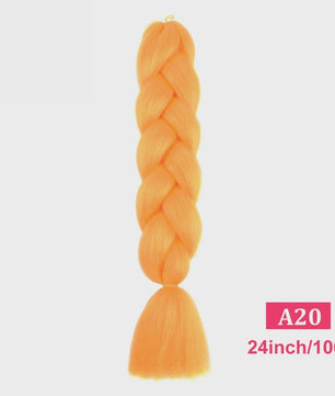24 Inch Jumbo Braids Haarverlenging - Synthetisch Vlecht Haar in Kleurrijke Tinten