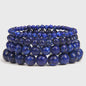 Handgemaakte Natuursteen Armbanden - Onyx & Agate Kralen - Yoga & Reiki Energie - Unisex 19cm