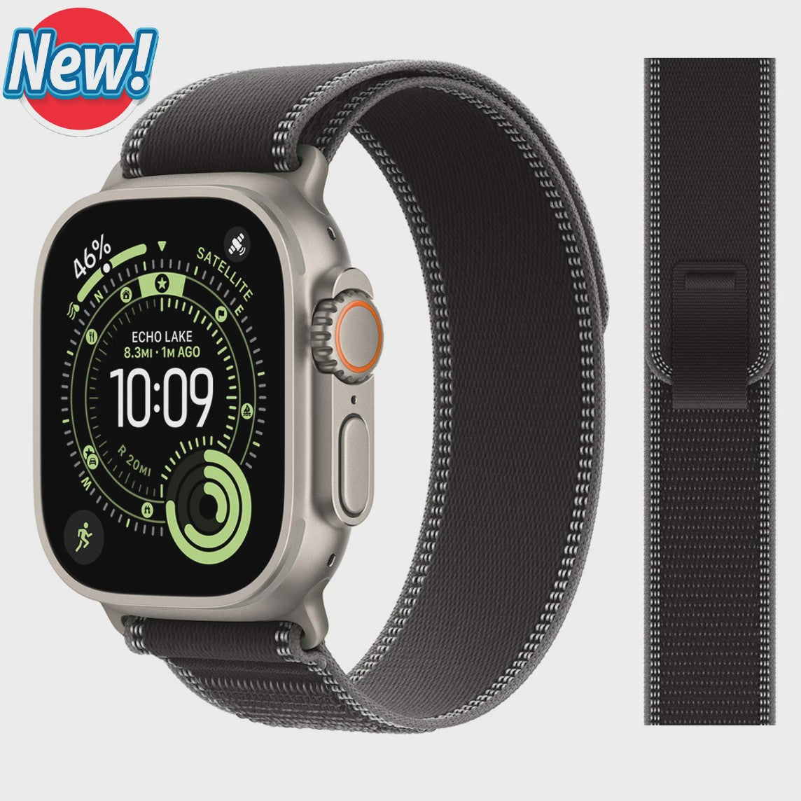 Trail Loop Band voor Apple Watch Ultra, Series 1-11, SE - 40mm t/m 49mm