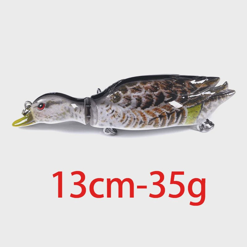Realistische Eenden Vissen Lokaas - 8.5cm, 12g - Perfect voor Baars, Karper & Snoek