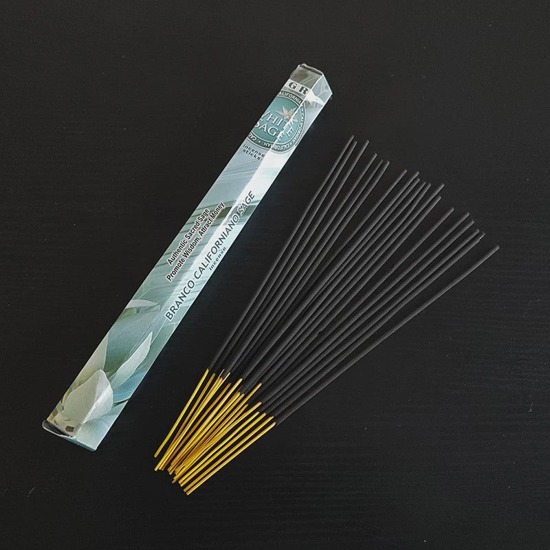 Indiase Wierook Sticks: Palo Santo & White Sage - 20 Stuks voor Meditatie en Luchtverfrissing