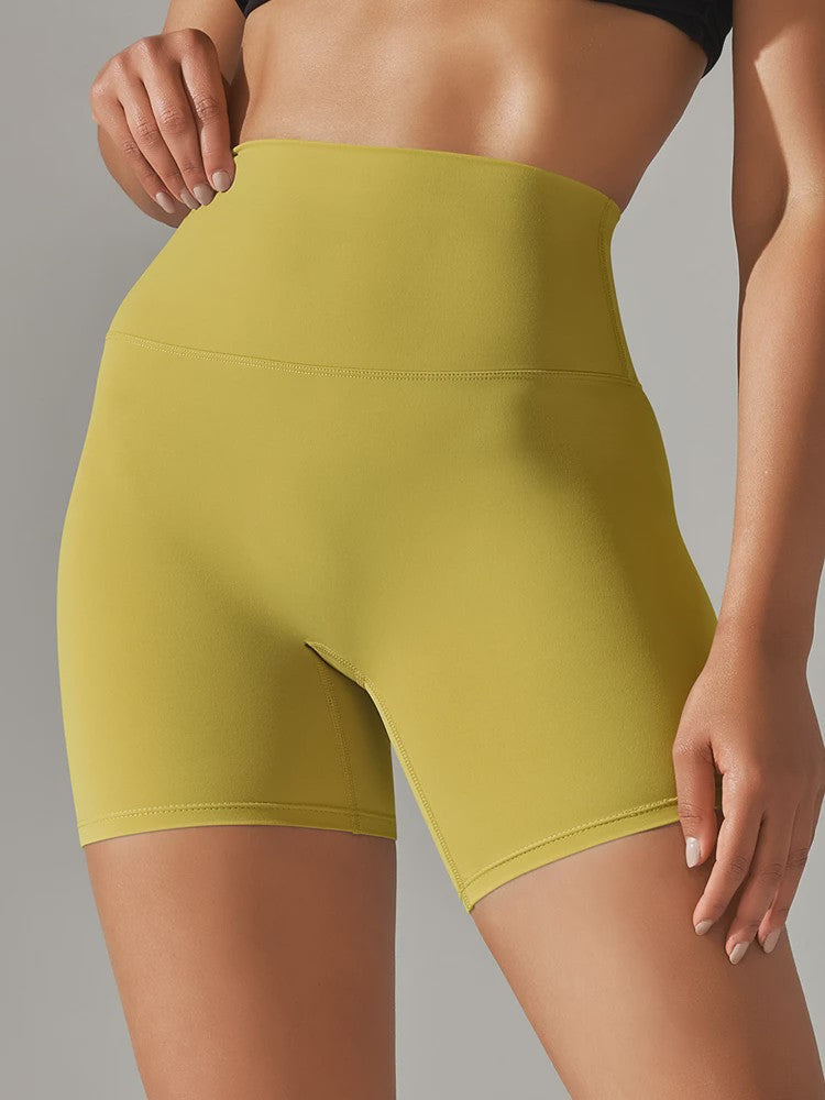 Dames Sportshorts Hoge Taille Squat Proof - Sneldrogend voor Yoga, Fitness & Fietsen