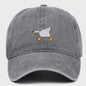 Unieke Geborduurde Baseball Cap met Gans Patroon - Casual Stadsstijl