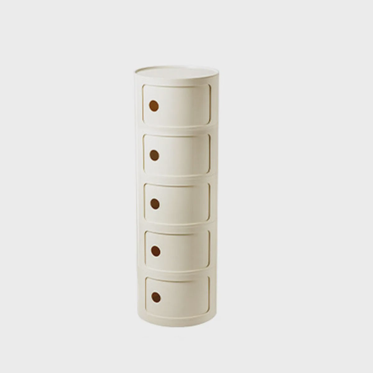 Moderne Ronde Nachtkastje - Minimalistisch Plastic Bijzetkastje