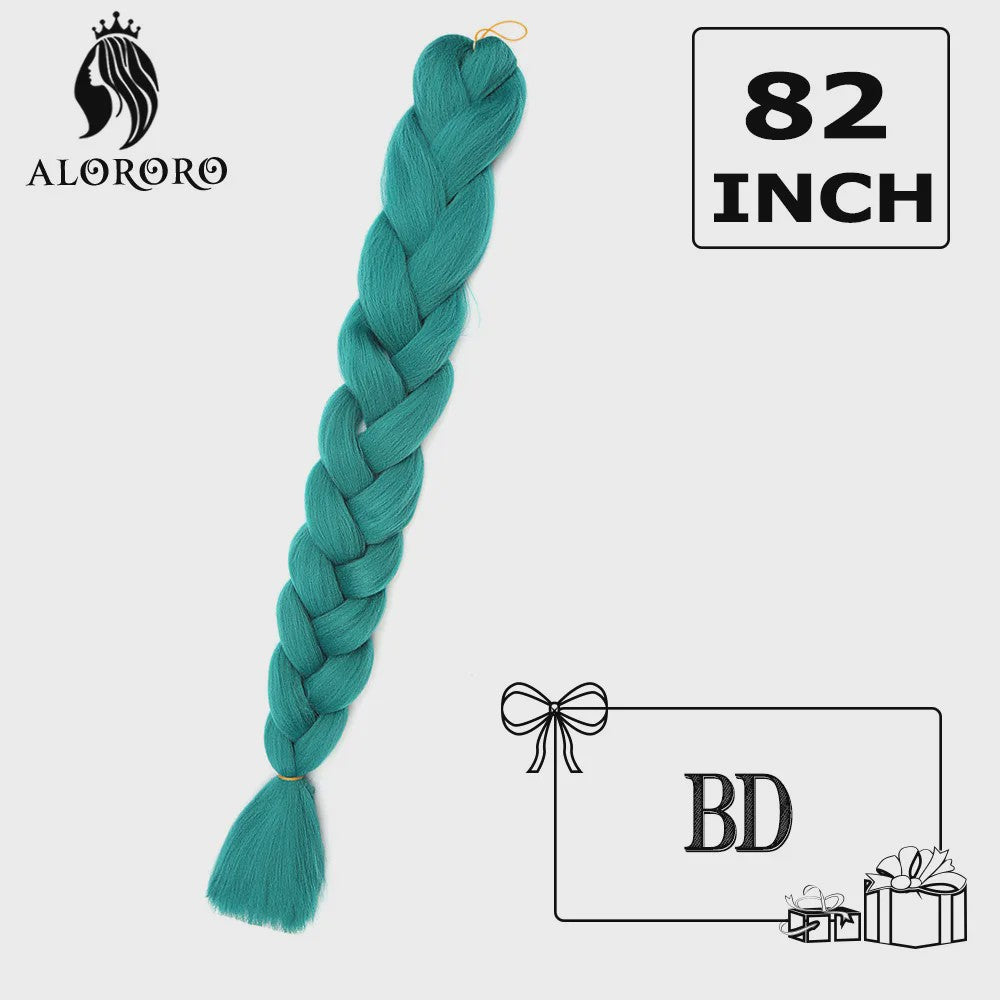 Alororo Jumbo Braids Haarverlenging - 82 Inch Synthetisch Hittebestendig Vlecht Haar
