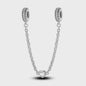 925 Sterling Zilveren Veiligheidsketting Bedel voor Armbanden - Maan, Ster, Vlinder, Hart