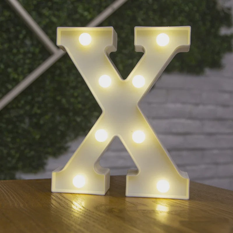 Decoratieve LED Letter & Cijfer Lampen - Creëer Sfeer met Warm Licht