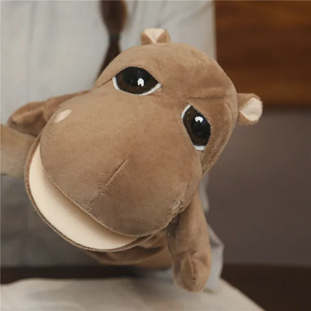 Zachte Pluche Handpoppen - Educatief Speelgoed voor Baby's en Kinderen (Diverse Dieren)
