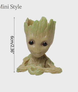 Groot Plantenpot & Decoratief Figuur - Leuke Woondecoratie