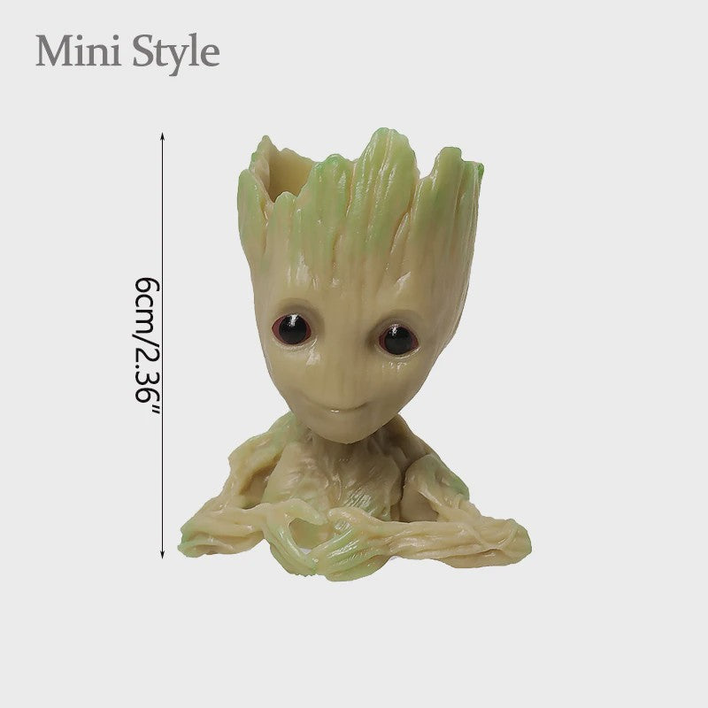 Groot Plantenpot & Decoratief Figuur - Leuke Woondecoratie