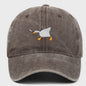 Unieke Geborduurde Baseball Cap met Gans Patroon - Casual Stadsstijl
