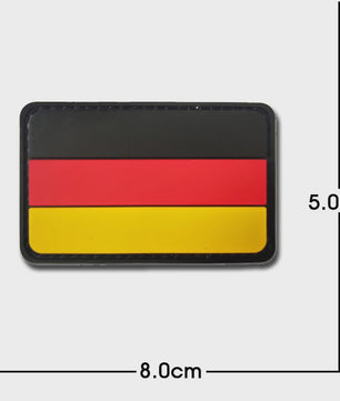3D PVC Vlag Patches - Rubberen Militaire Emblemen met Klittenband