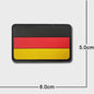 3D PVC Vlag Patches - Rubberen Militaire Emblemen met Klittenband