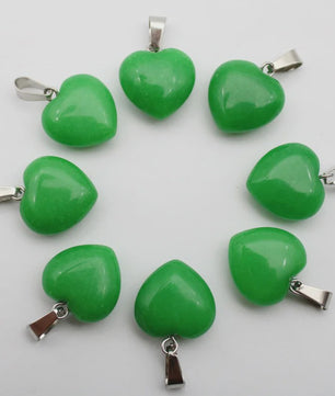 30x Natuursteen Hart Hangers (Amethist/Kwarts/Agaat) - DIY Sieraden Maken