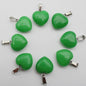 30x Natuursteen Hart Hangers (Amethist/Kwarts/Agaat) - DIY Sieraden Maken