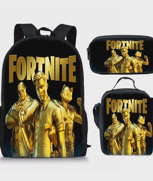 Fortnite Schooltas Set: Rugzak, Pennenhouder & Lunchtas voor Kinderen