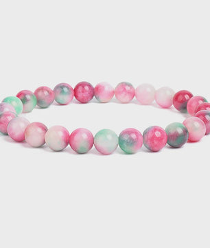 Natuurstenen Kralen Armband - Amethist, Aquamarijn, Jade & meer