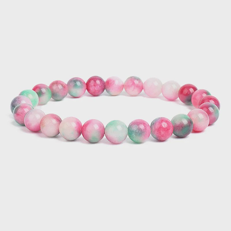 Natuurstenen Kralen Armband - Amethist, Aquamarijn, Jade & meer